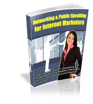 Product picture Networking & Public Speaking for Internet Marketers (PLR)