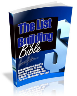 Product picture The List Building Bible (PLR)