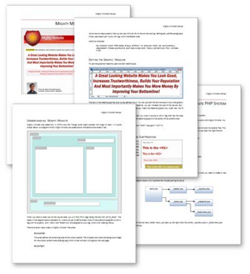 Product picture Mighty Minisite Design Package (MRR).zipx