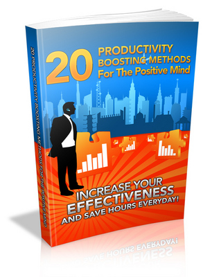 Product picture 20 Productivity Boosting Methods for the Positive Mind (MRR)