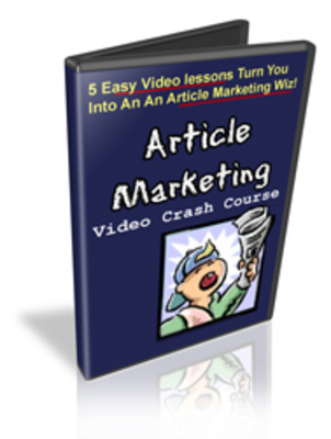 Product picture Article Marketing Crash Course (MRR)