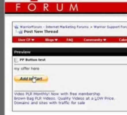 Product picture Add Paypal Button To Forum Post 