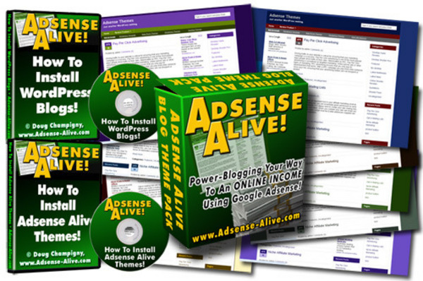 Product picture Adsense Alive Wordpress Theme Package With (MRR)
