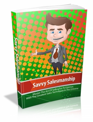 Product picture Savvy Salesmanship With (MRR)(GR)