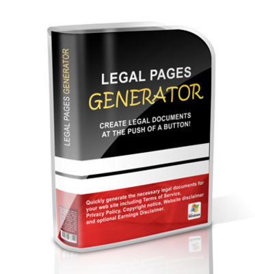 Product picture Legal Pages Generator with (MRR)(GR)