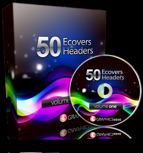 Product picture Graphics Ease  50 eCovers & Headers With (MRR)