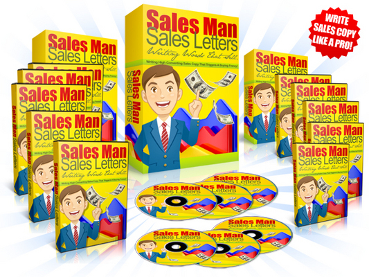 Product picture Sales Man Sales Letters With (MRR)