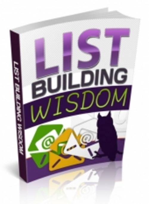 Product picture List Building Wisdom with (PLR)