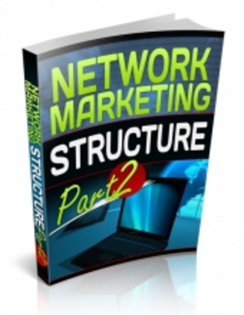 Product picture Network Marketing Structure (part 2) with (PLR)