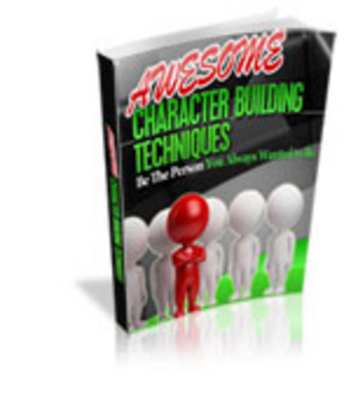 Product picture Awesome Character Building Techniques with (MRR)