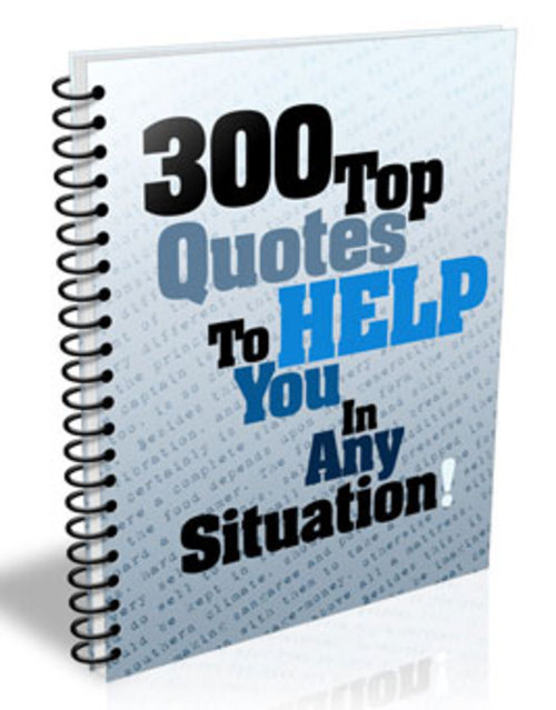 Product picture 300 Top Quotes To Help You with (MRR)