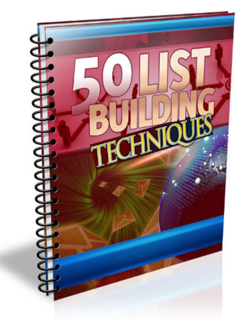 Product picture 50 List Building Techniques with (MRR)