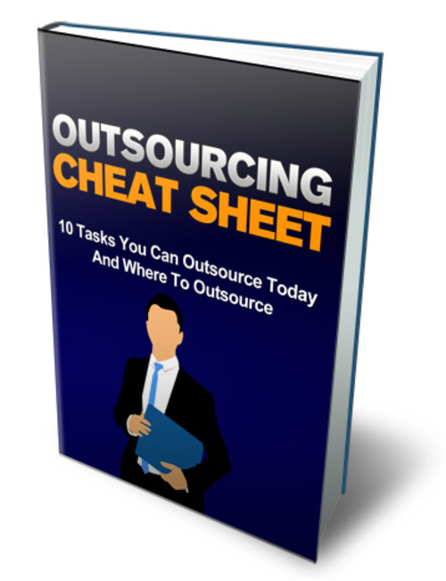 Product picture Outsourcing Cheat Sheet with (MRR)