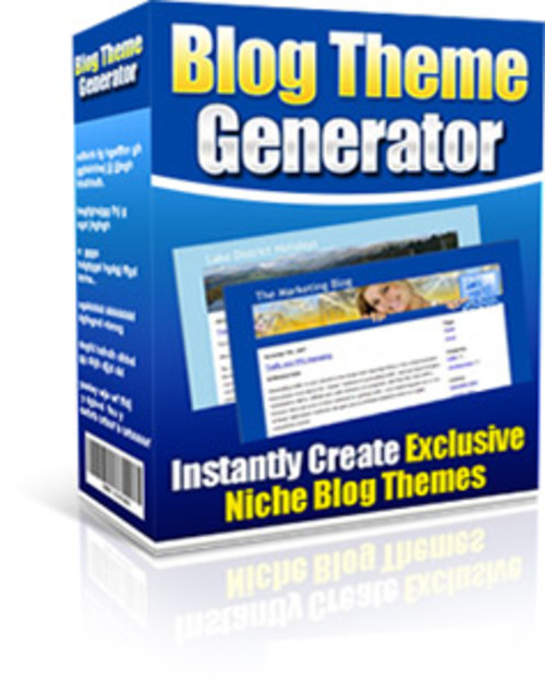 Product picture Blog Theme Generator with (MRR)