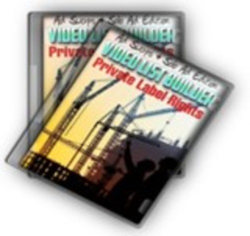 Product picture Video List Builder Private Label Rights