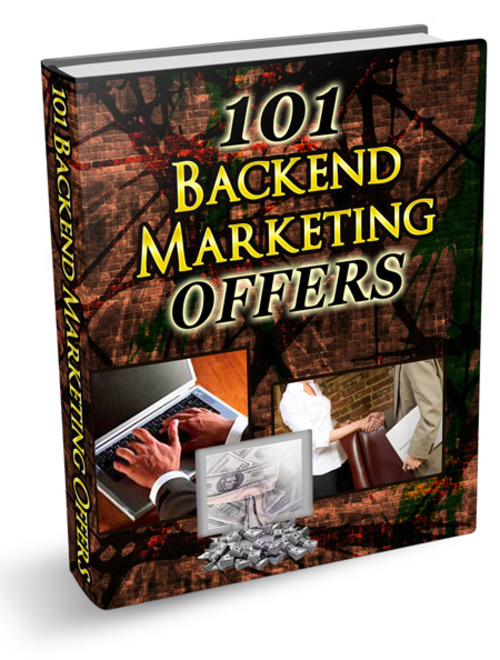 Product picture 101 Backend Marketing Offers plr